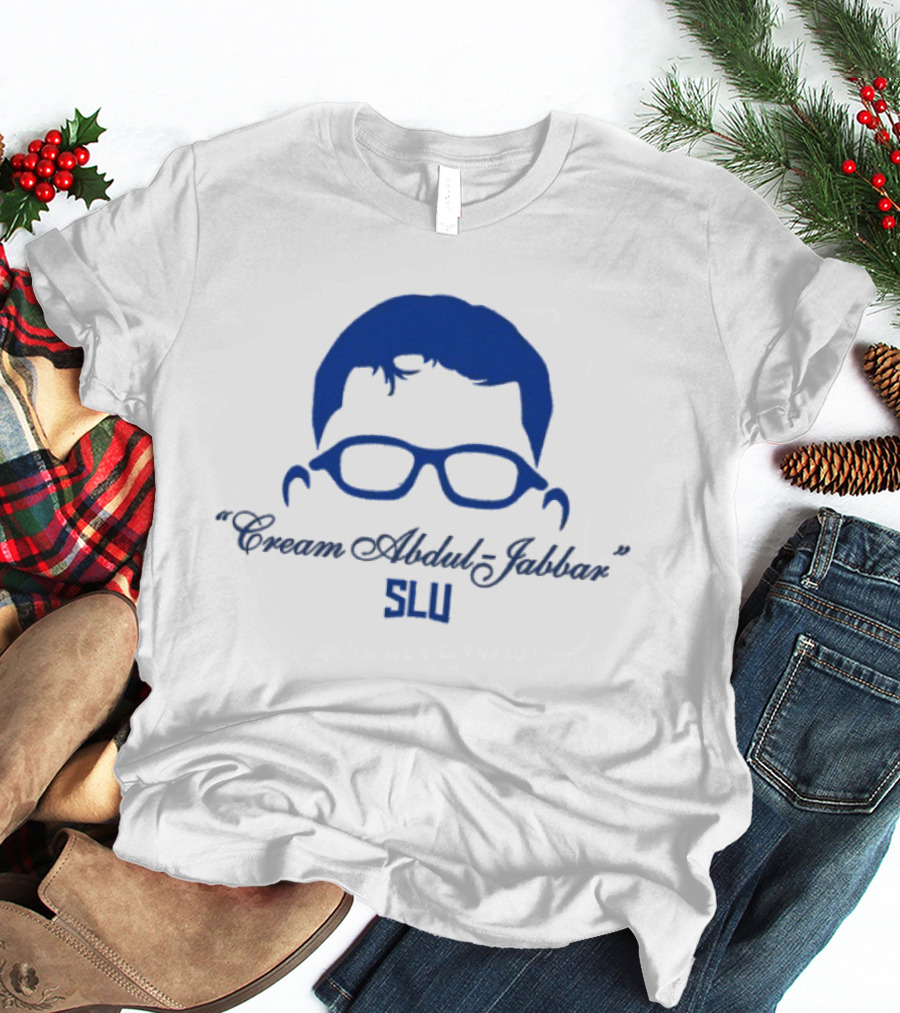 Cream Abdul Jabbar SLU Saint Louis Billikens Robbie Avila T-Shirt