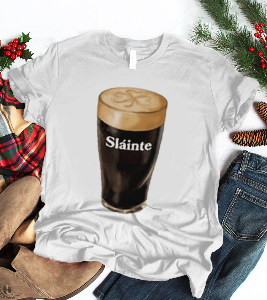 Sláinte Irish Shamrock Brew Pint T-Shirt