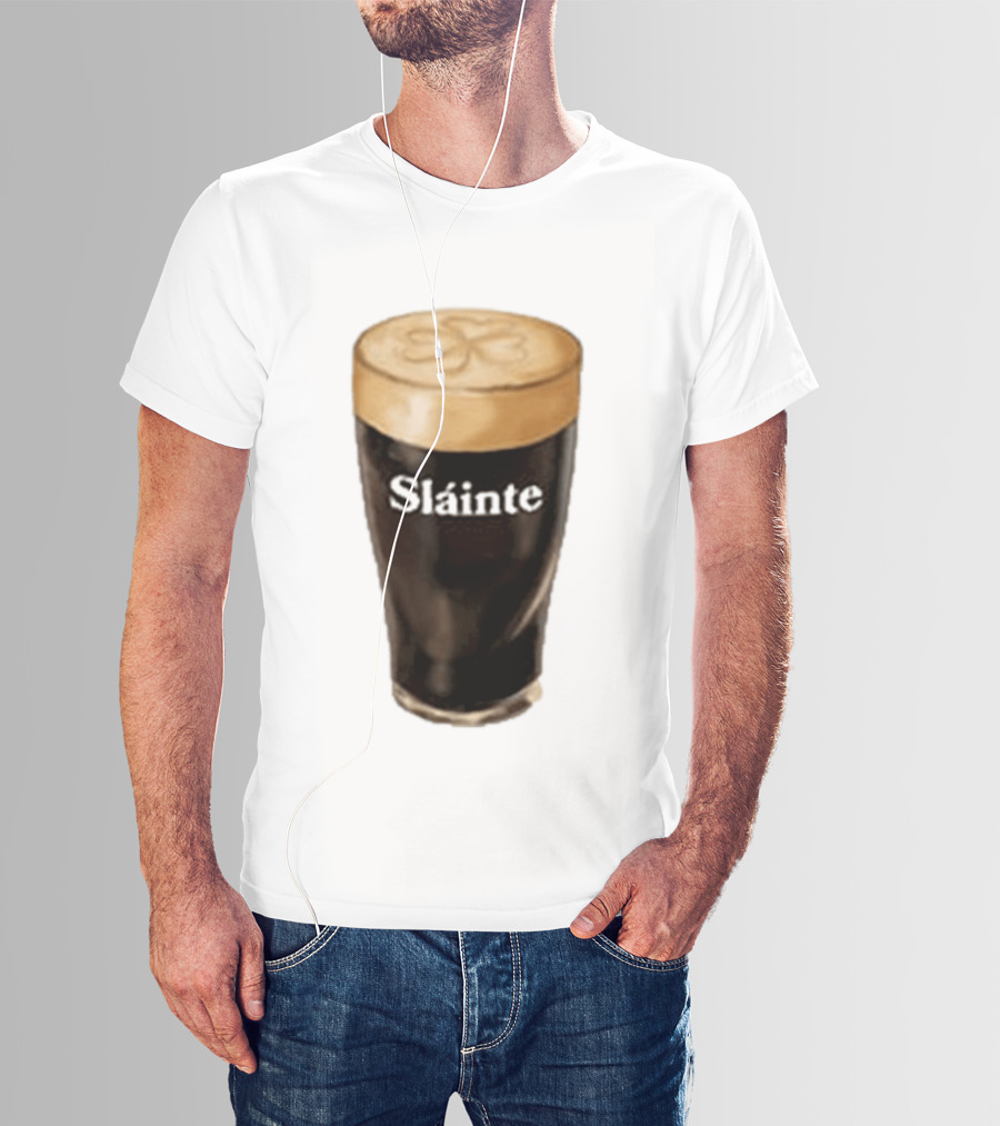 Sláinte Irish Shamrock Brew Pint T-Shirt
