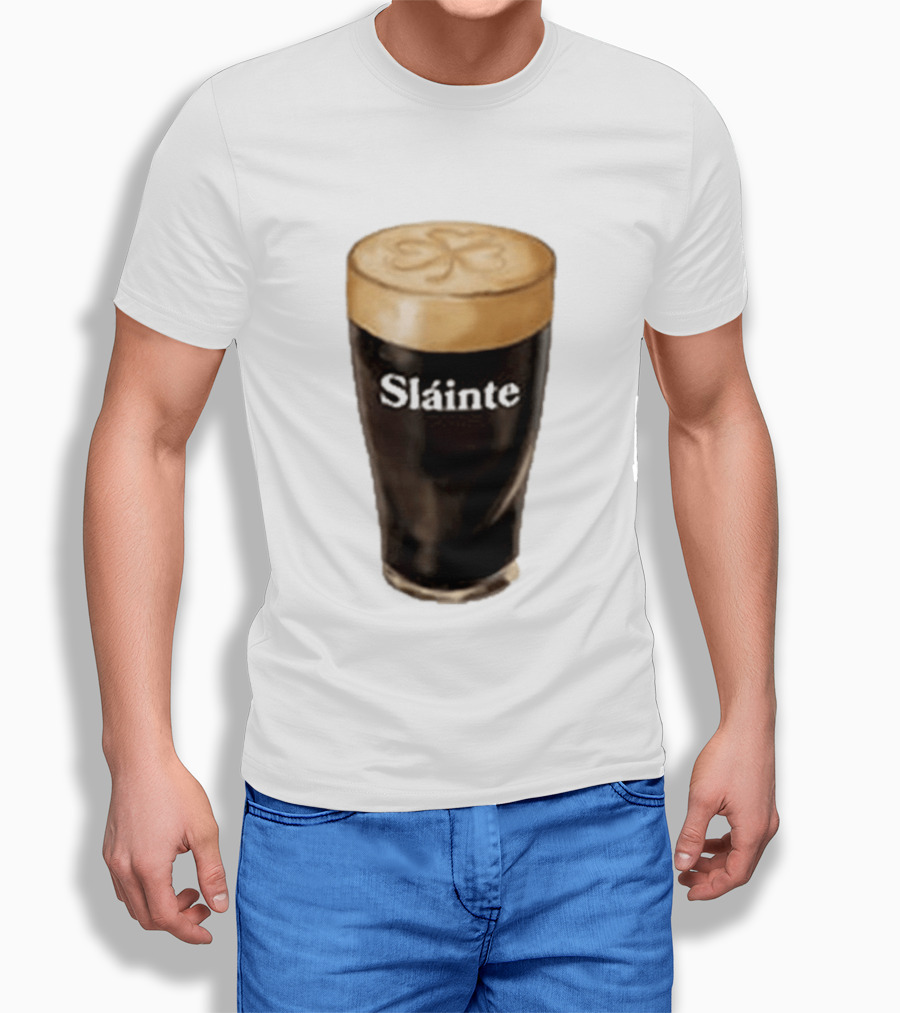 Sláinte Irish Shamrock Brew Pint T-Shirt