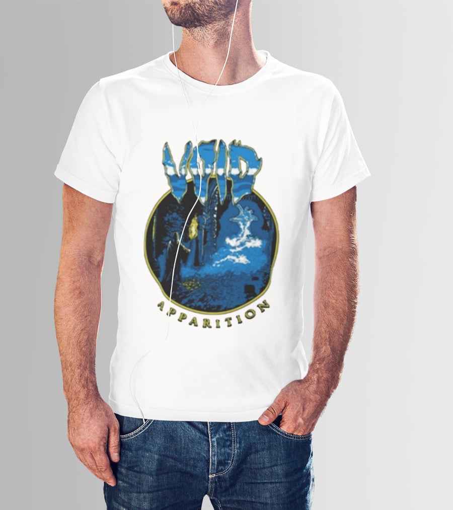 Void Apparition Blue Ghostly Scene T-Shirt