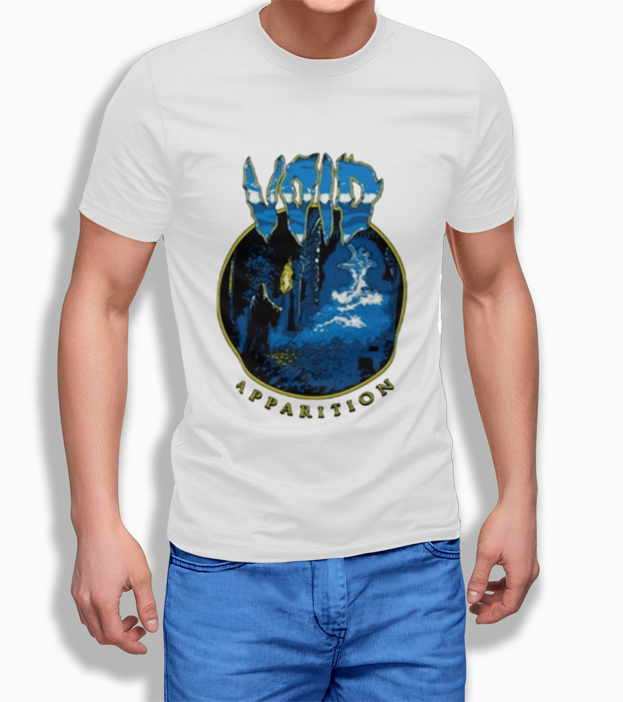 Void Apparition Blue Ghostly Scene T-Shirt