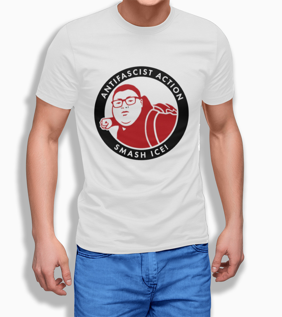 Antifascist Action Smash ICE Smash Nazi T-Shirt
