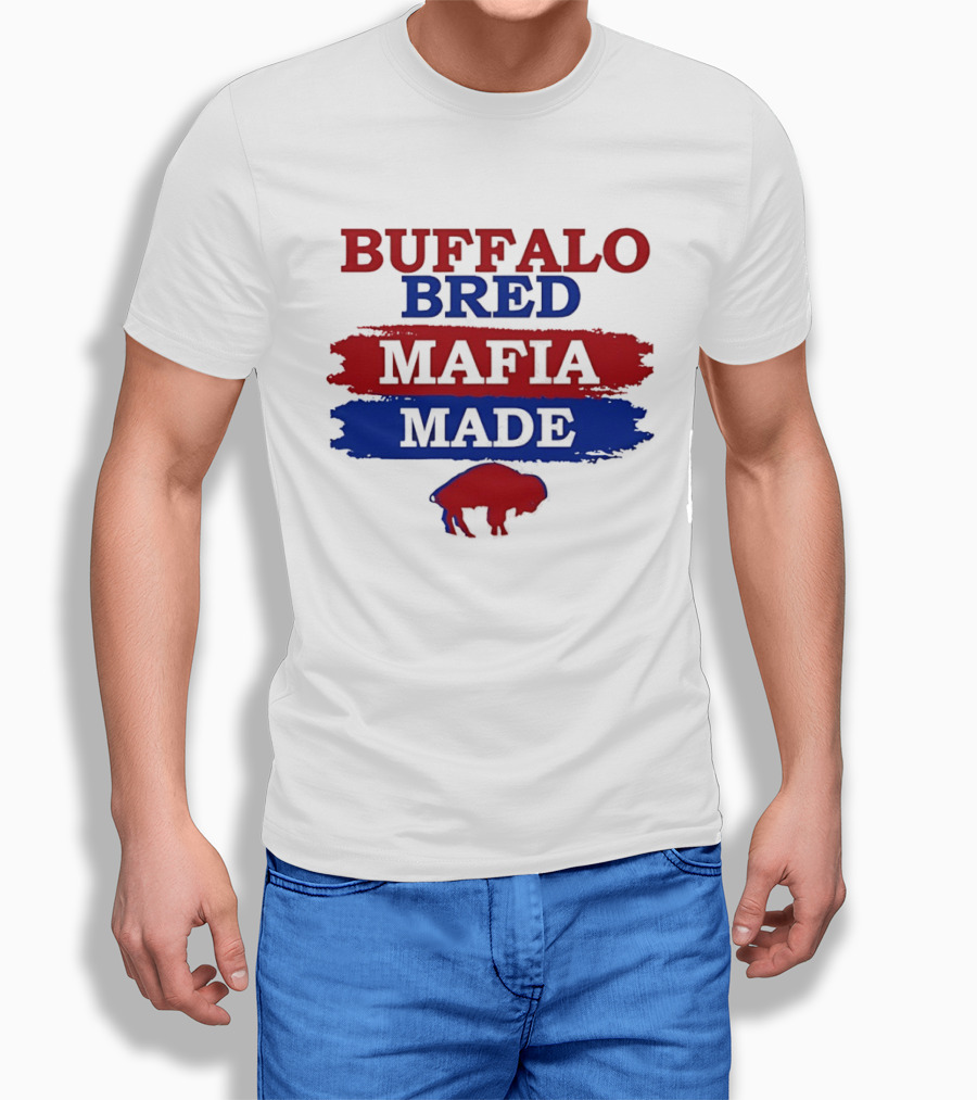 Buffalo Bred Mafia Made Buffalo Bills Fan Apparel NFL Team Spirit T-Shirt