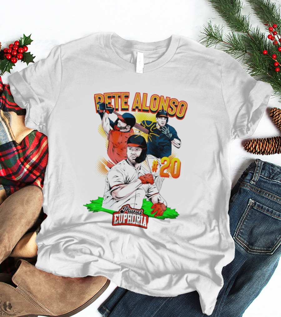 Pete Alonso Planet Euphoria #20 Baseball T-Shirt