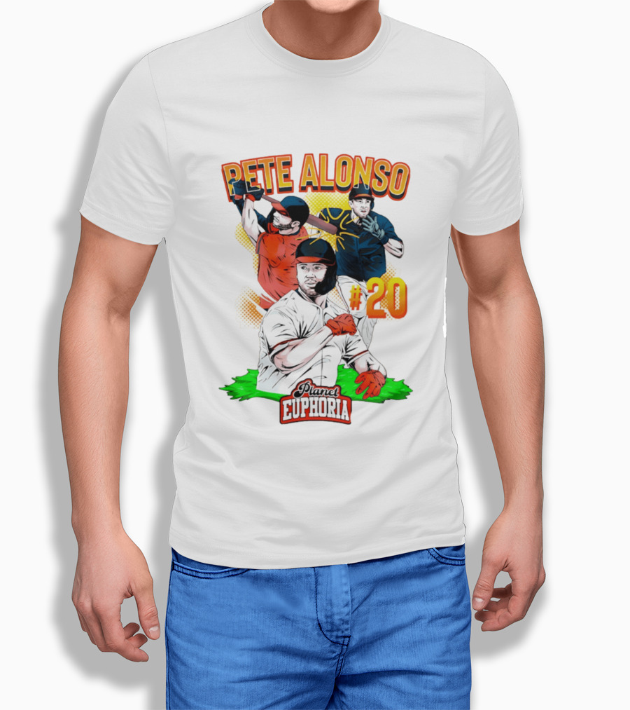 Pete Alonso Planet Euphoria #20 Baseball T-Shirt