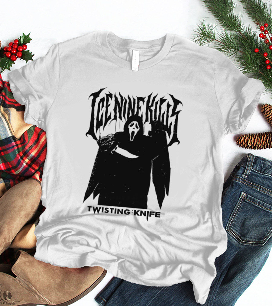Ice Nine Kills Twisting The Knife Ghost Face Scream 7 Collaboration T-Shirt