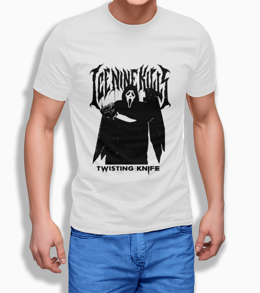 Ice Nine Kills Twisting The Knife Ghost Face Scream 7 Collaboration T-Shirt