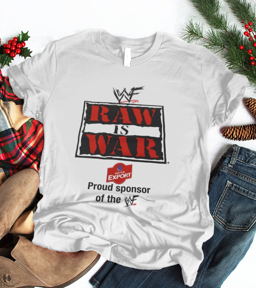 WWF Raw Is War Proud Sponsor With WWF T-Shirt