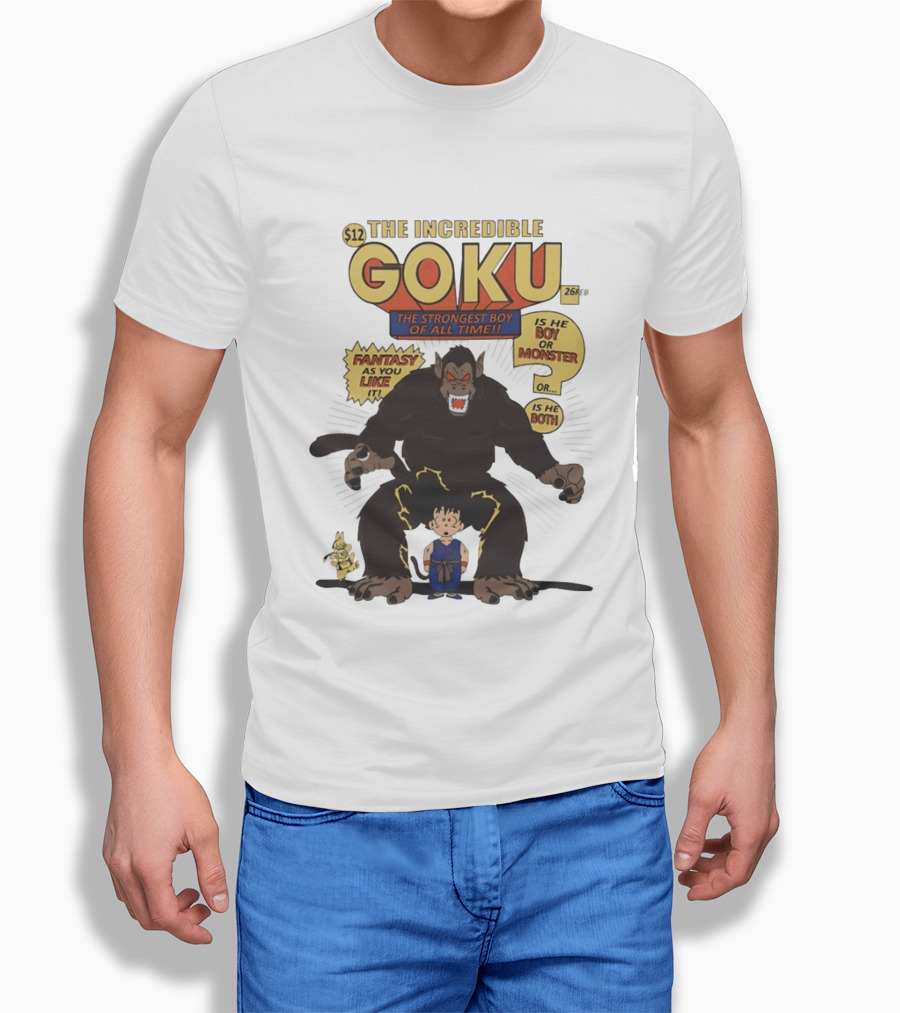 The Incredible Goku The Strongest Boy Fantasy As You Like It Monster Boy T-Shirt
