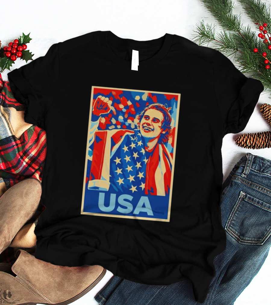 USA Hockey Celebration Jack Hughes Fan Hope Gift Idea T-Shirt