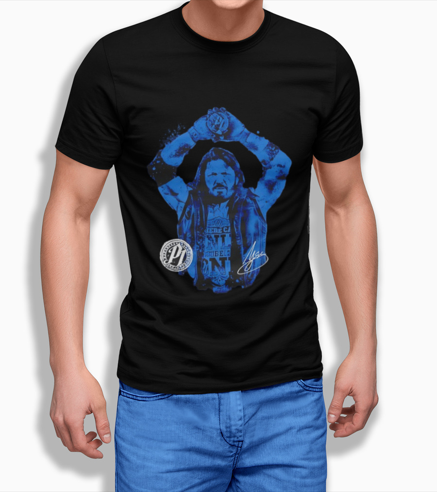 AJ Styles WWE Blue Signature Phenomenal One T-Shirt