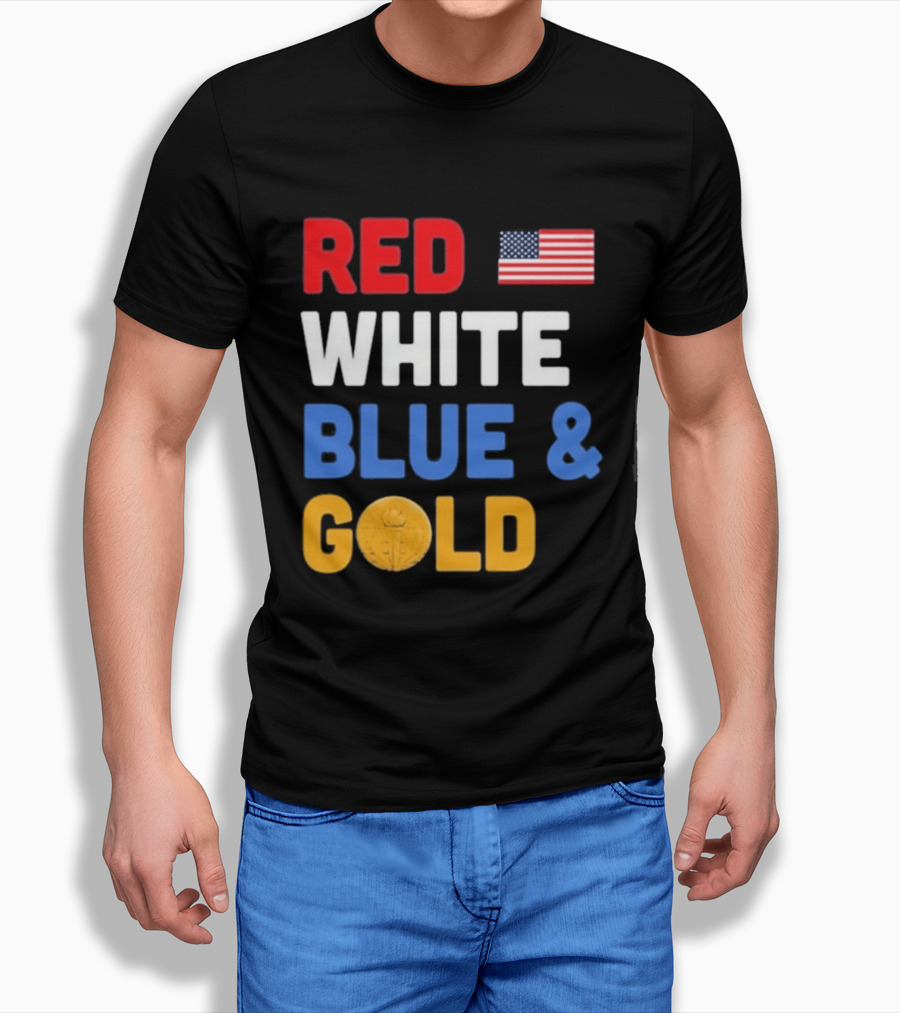 Red White Blue Gold Team USA Win Olympics Forever T-Shirt