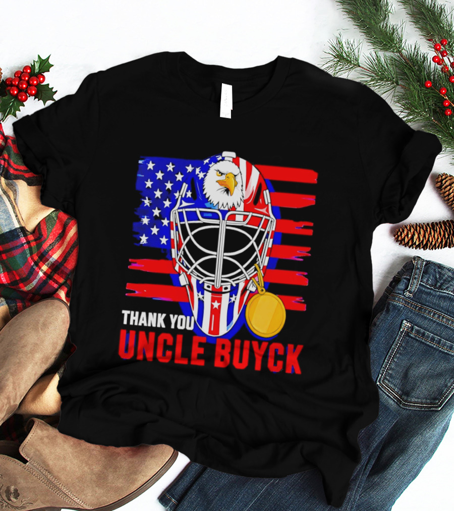 Thank You Uncle Buyck USA Hockey Eagle American Flag Olympic 2026 T-Shirt