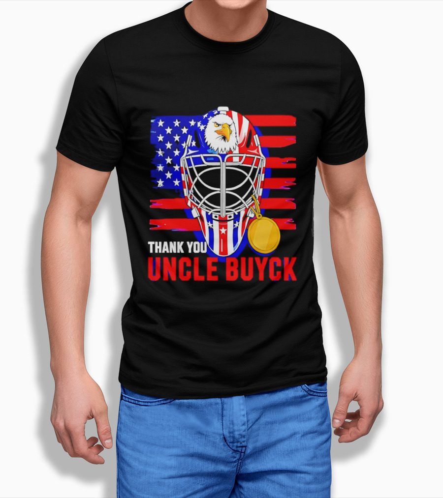 Thank You Uncle Buyck USA Hockey Eagle American Flag Olympic 2026 T-Shirt