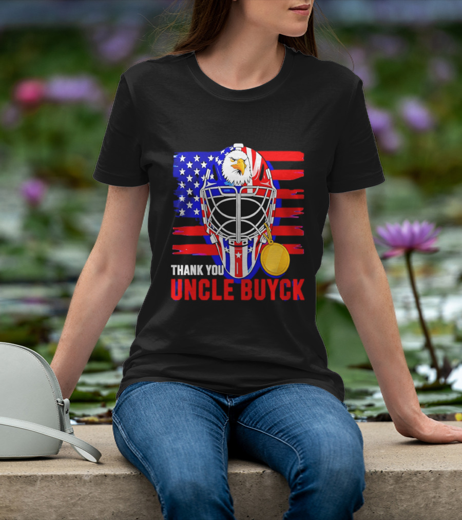 Thank You Uncle Buyck USA Hockey Eagle American Flag Olympic 2026 T-Shirt