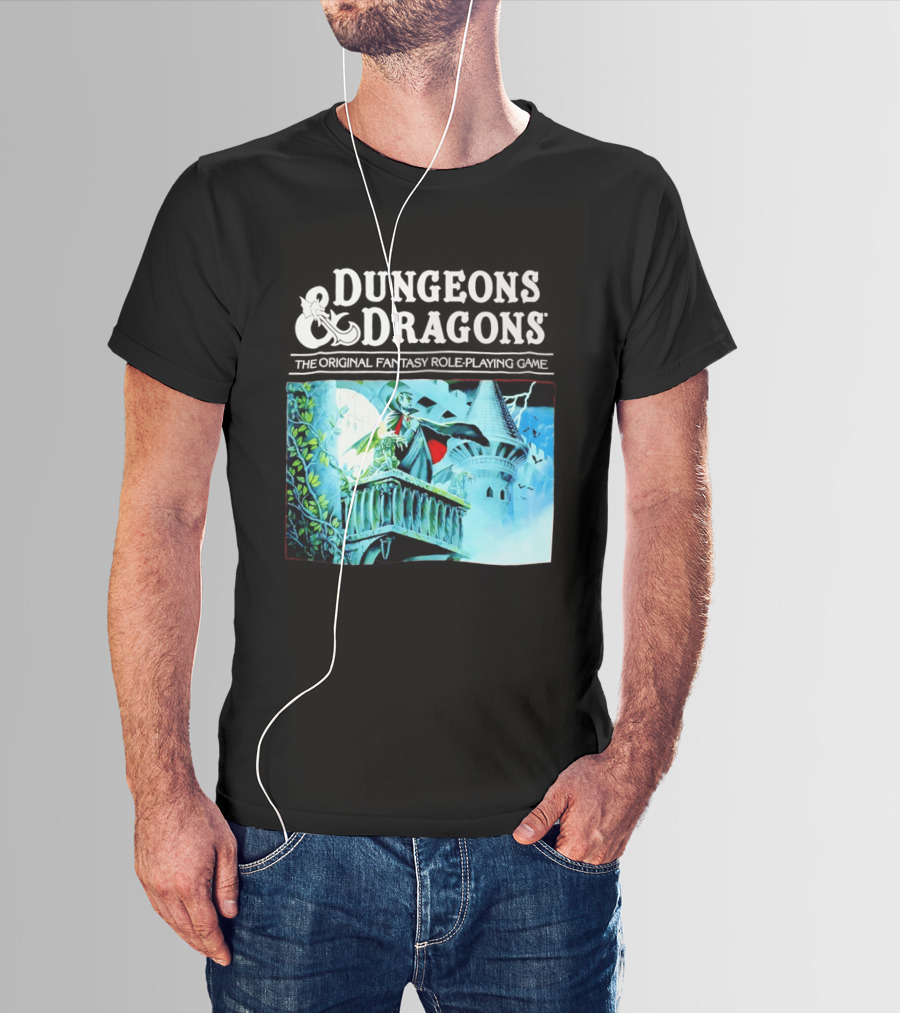 Dungeons And Dragons The Original Fantasy Role Playing Game Vampire Castle T-Shirt