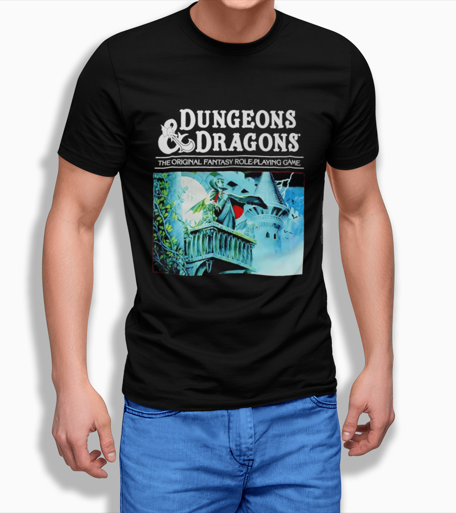 Dungeons And Dragons The Original Fantasy Role Playing Game Vampire Castle T-Shirt