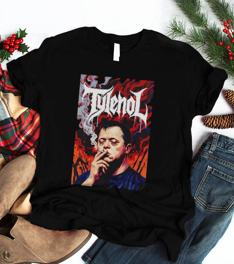 Tylenol Smoking Red And Black T-Shirt