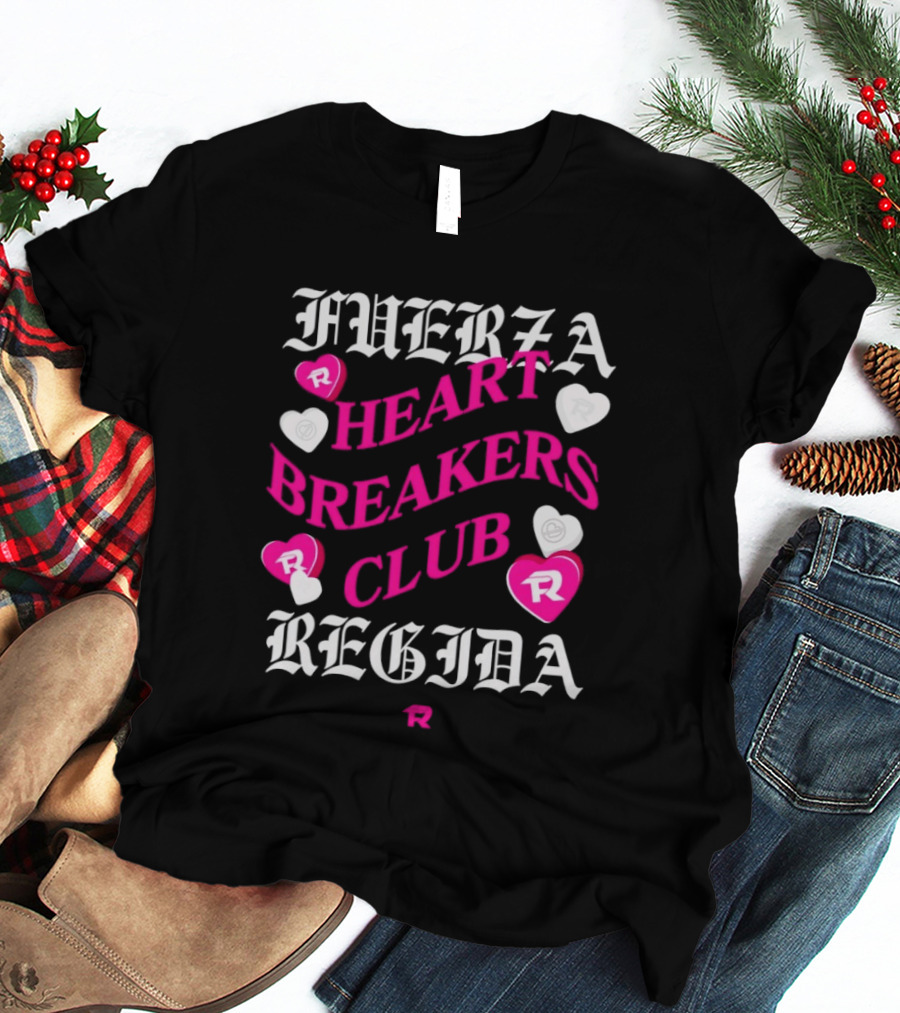 Fuerza Regida Heart Breakers Club Hearts T-Shirt