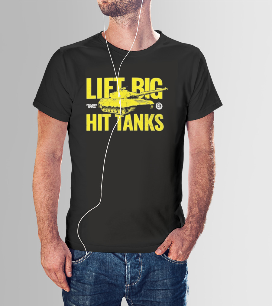 Lift Big Hit Tanks Project Spiral Bold Tank Lifting Motivation T-Shirt