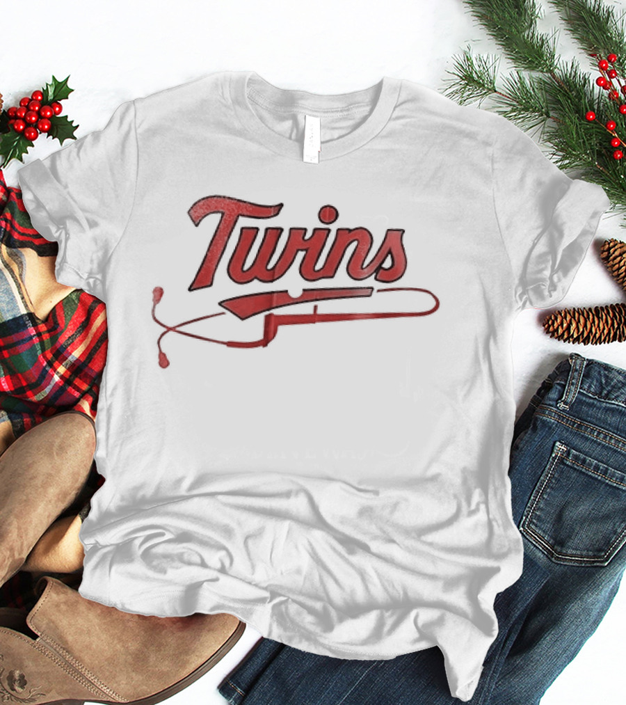 Minnesota Twins Heartbeat Healthcare Appreciation T-Shirt