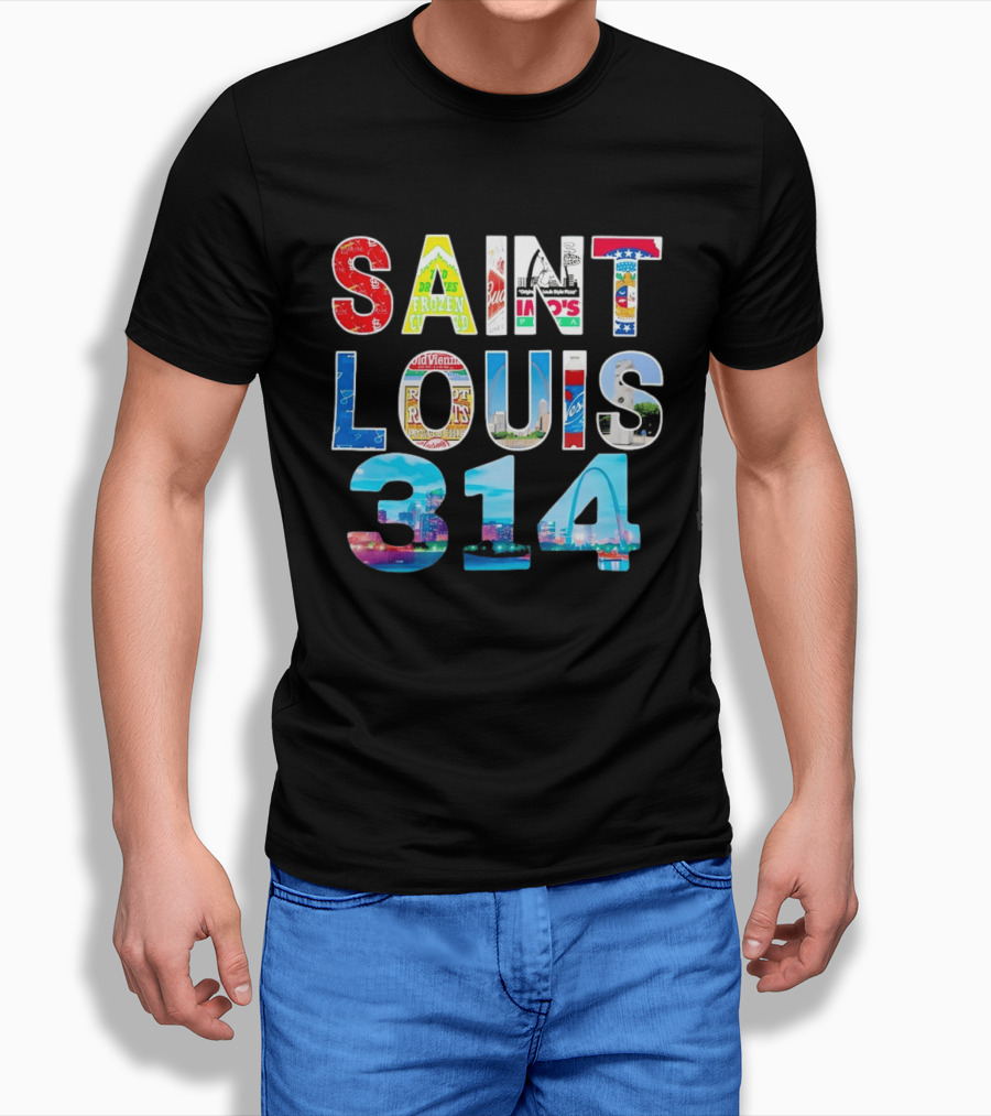 Saint Louis 314 Budweiser Gateway Arch Imo's Frozen Custard Roots T-Shirt