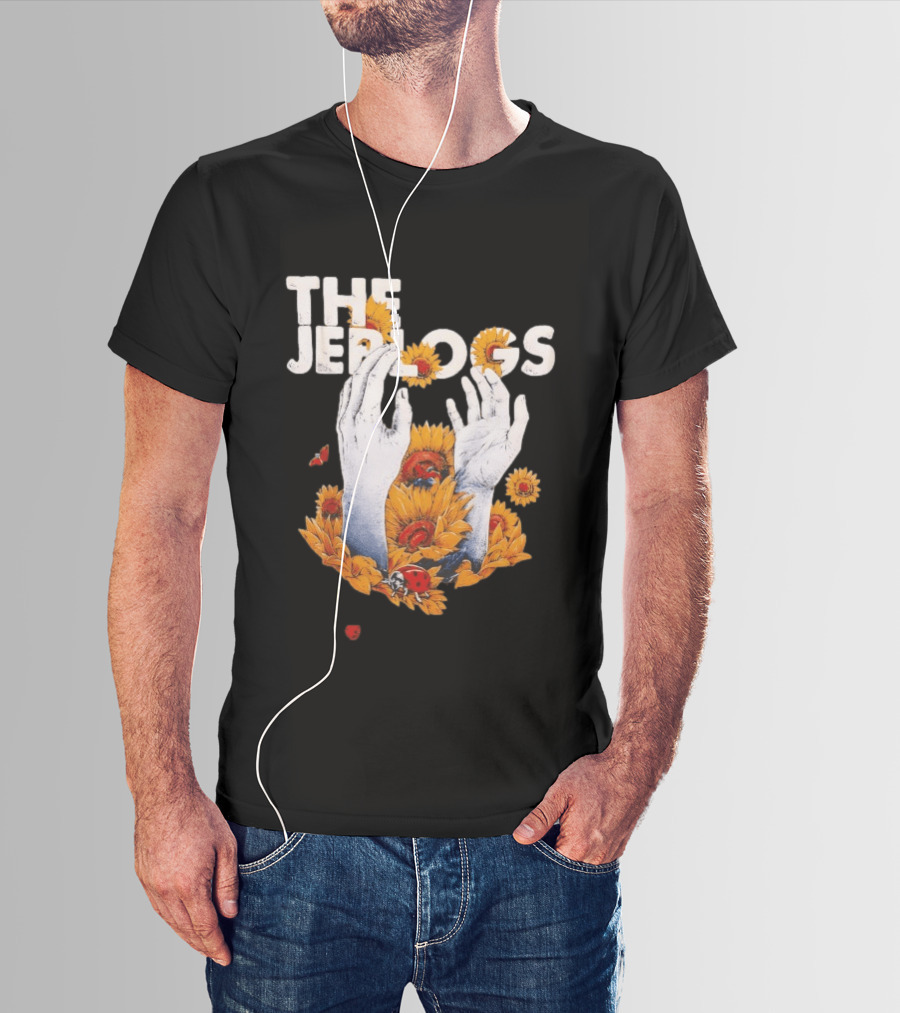 The Jep Logs Sunflowers And Ladybugs Blossoming Hands T-Shirt
