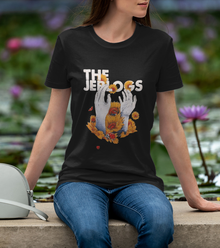 The Jep Logs Sunflowers And Ladybugs Blossoming Hands T-Shirt