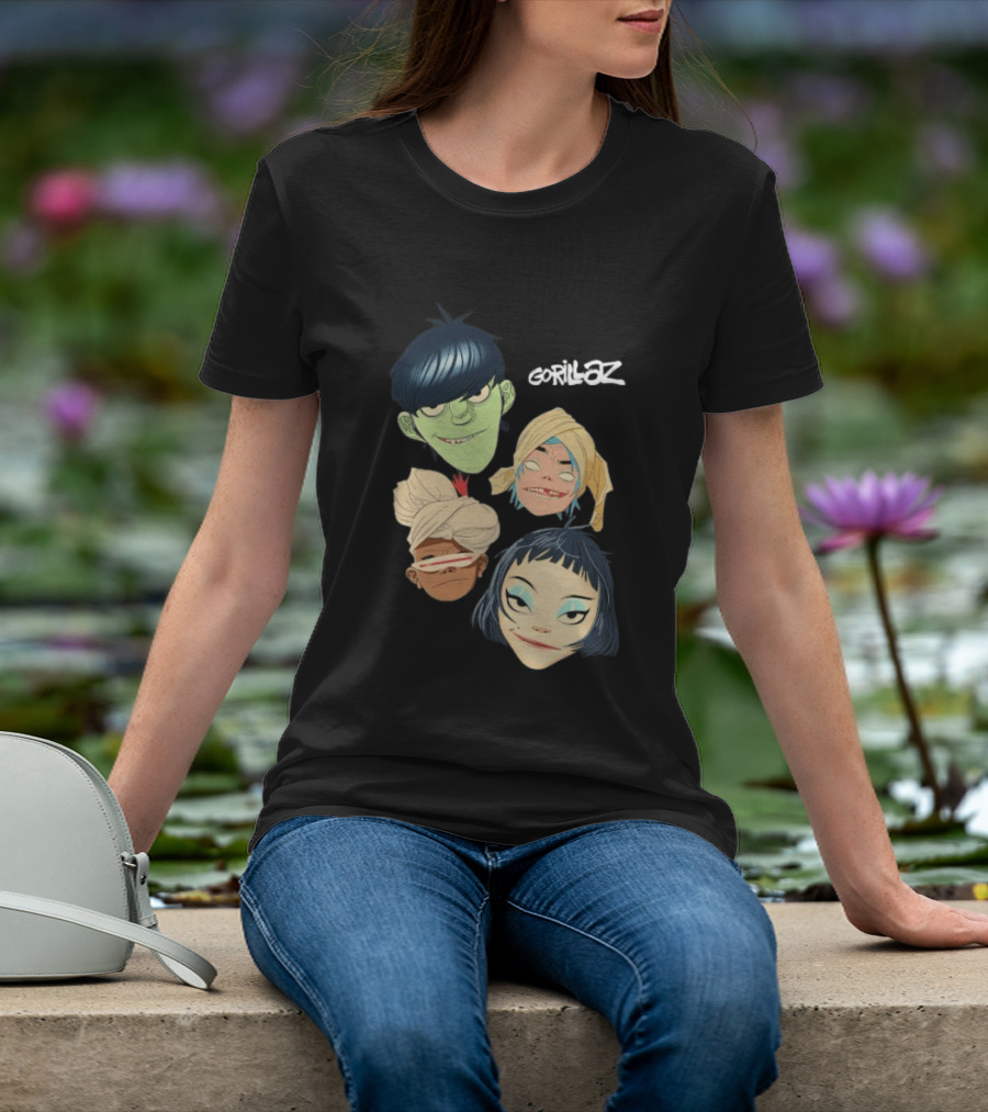 Gorillaz Band Characters The Mountain Heads T-Shirt