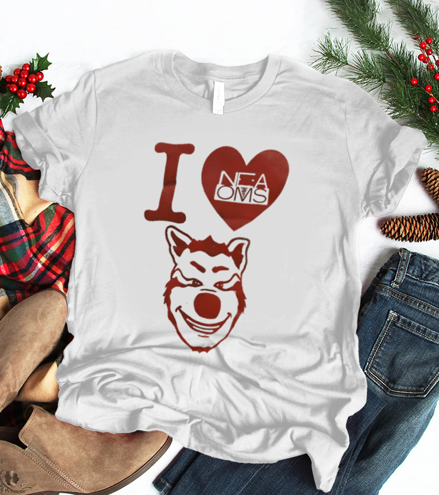 I Love NFAOMS Arkansas State Red Wolves Basketball T-Shirt