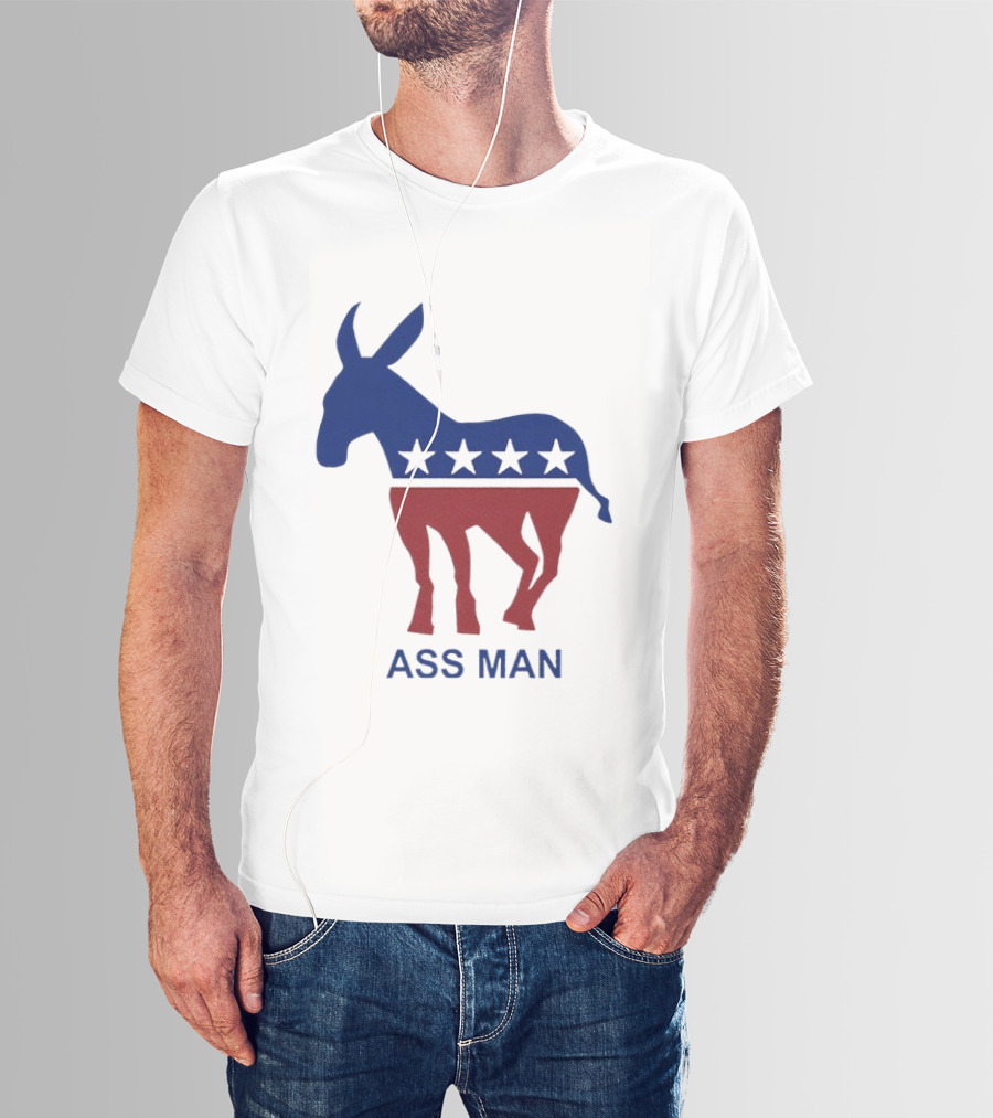 Ass Man Democratic Party Donkey Stars T-Shirt