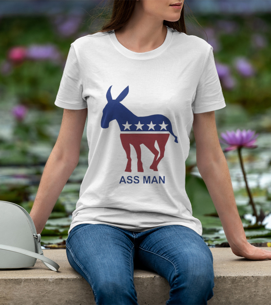 Ass Man Democratic Party Donkey Stars T-Shirt