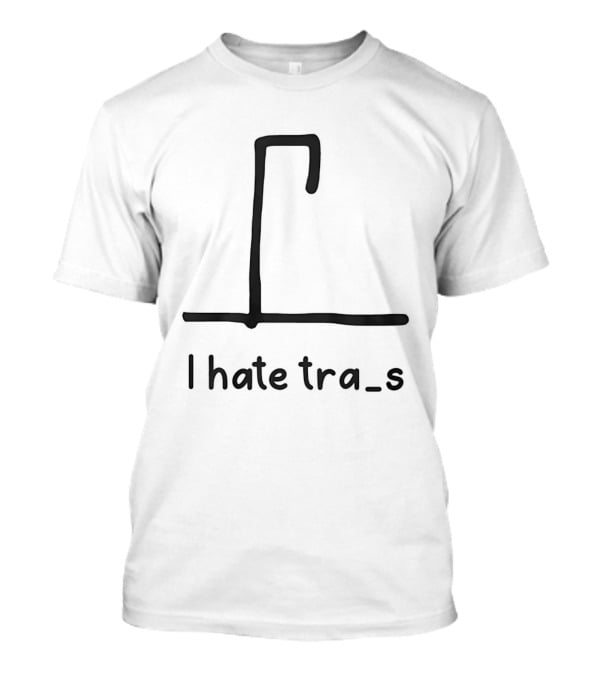 I Hate Trains Puzzle Hangman Game T-Shirt
