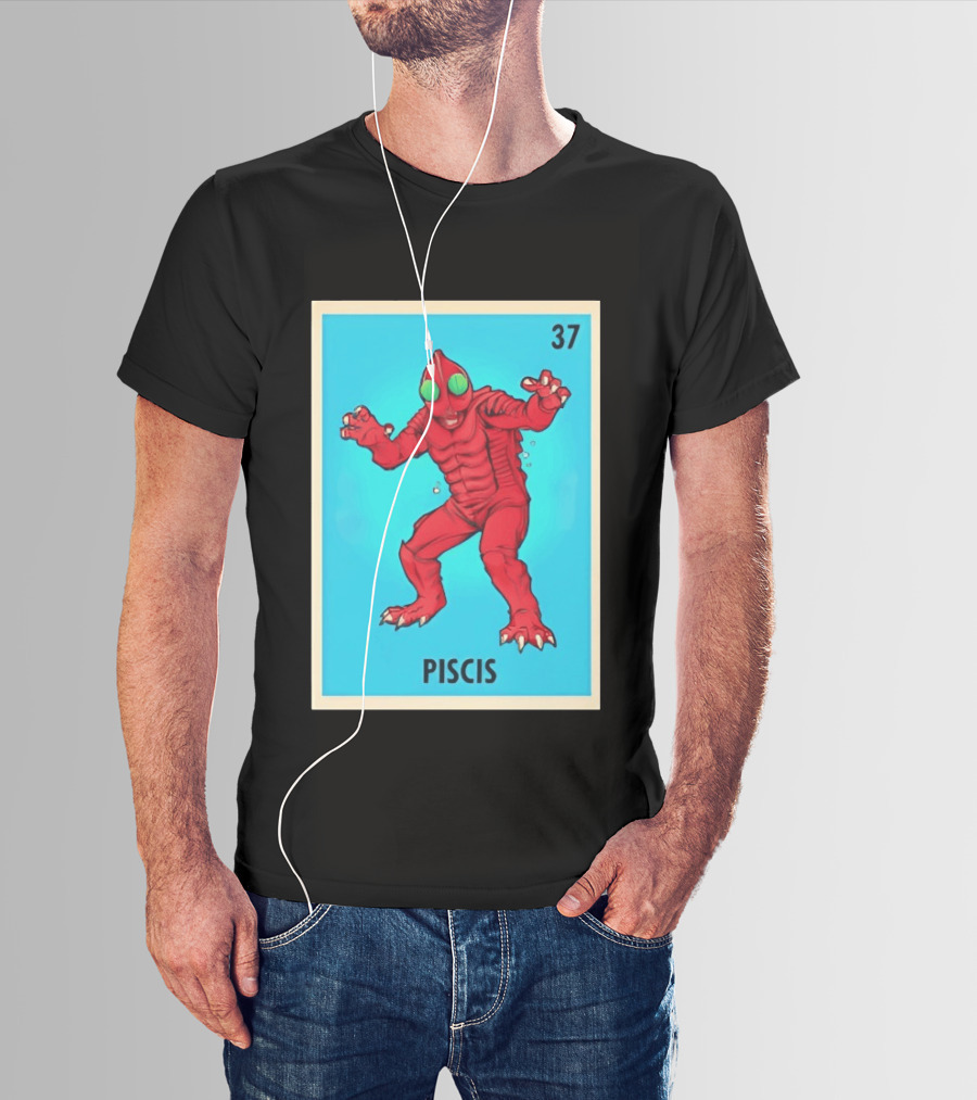 Piscis Card 37 Loteria Monster T-Shirt