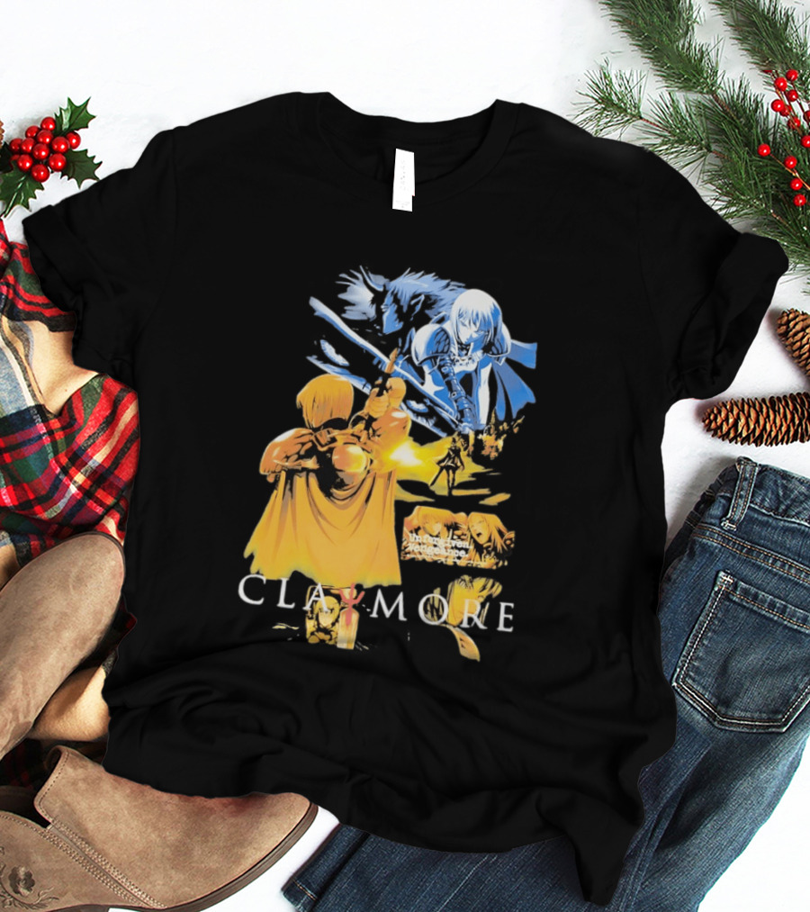 Claymore Clare Unforgiven Vengeance Sword Battle Scene T-Shirt