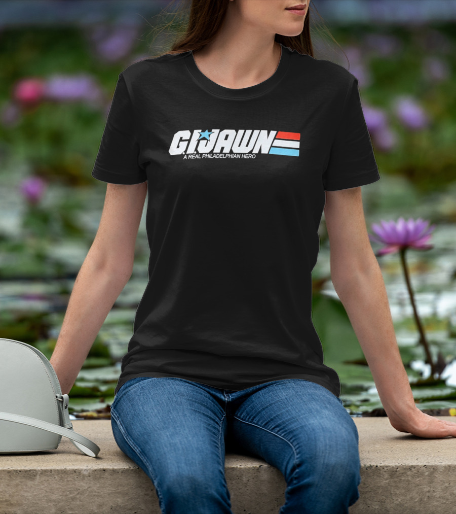 Gijawn A Real Philadelphian Hero Star Stripes T-Shirt