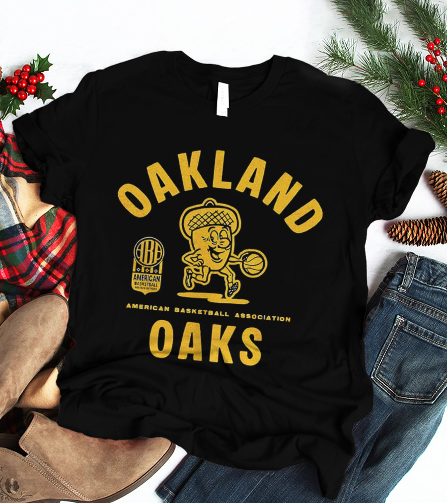 Oakland Oaks American Basketball Association Vintage Throwback T-Shirt