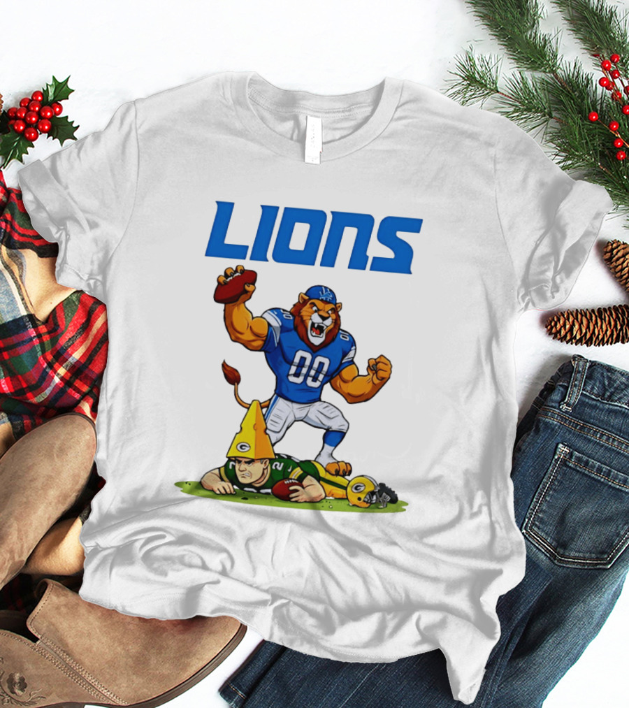 Detroit Lions Rivalry Celebration Against Green Bay Packers T-Shirt