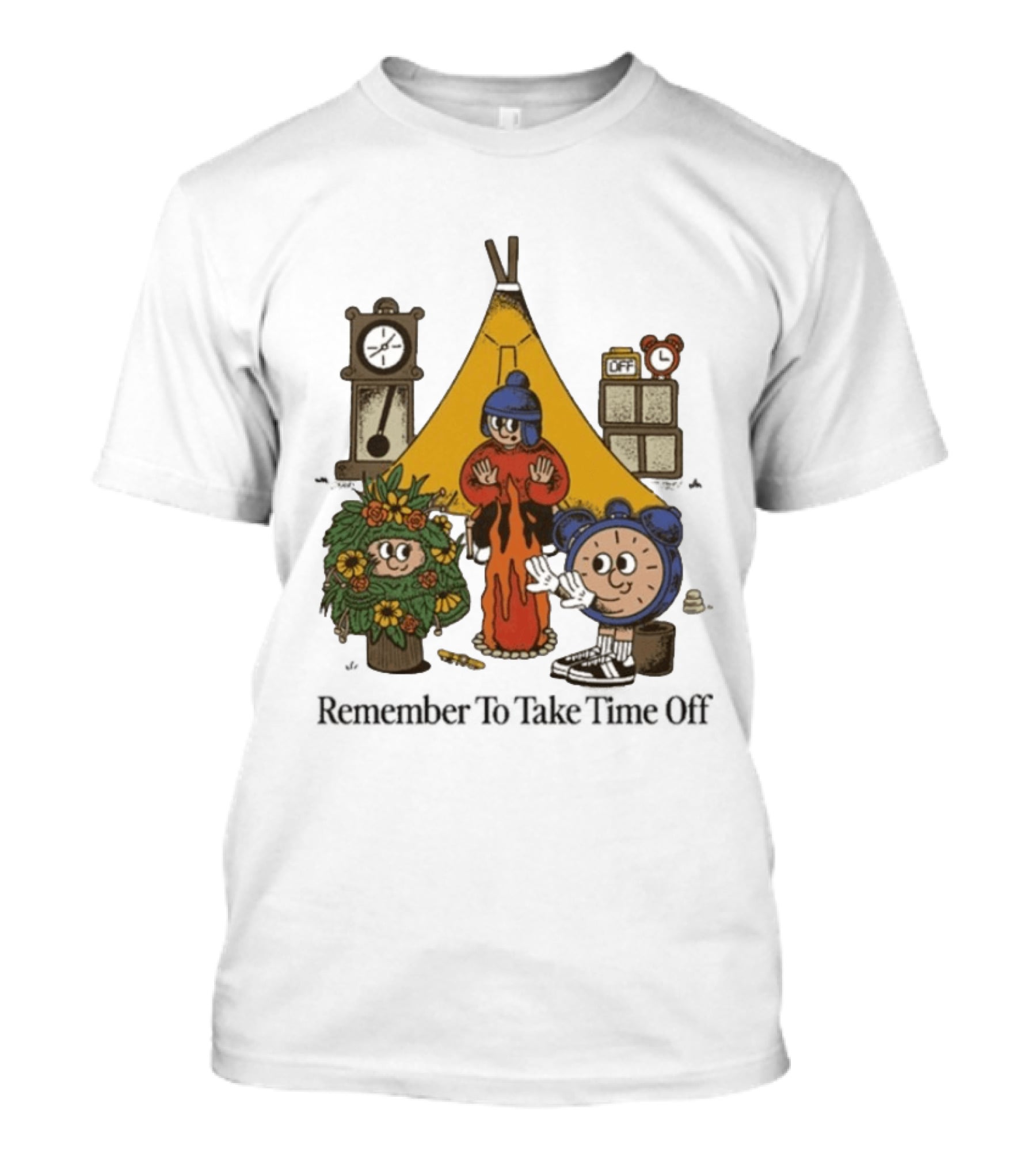 Camping Time Relax Outdoors Remember To Take Time Off T-Shirt