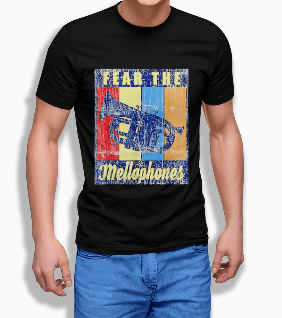 Fear The Mellophones Retro Trumpet Pop T-Shirt