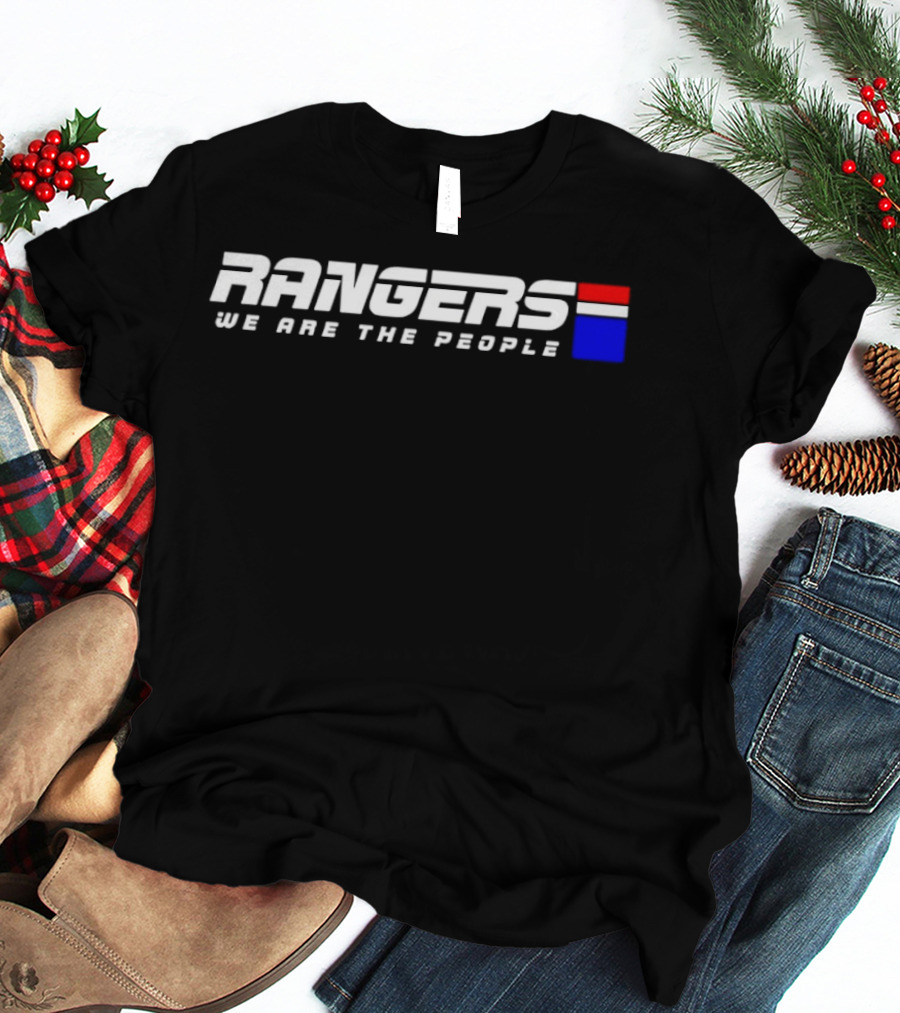 Rangers We Are The People Red White Blue Bars T-Shirt