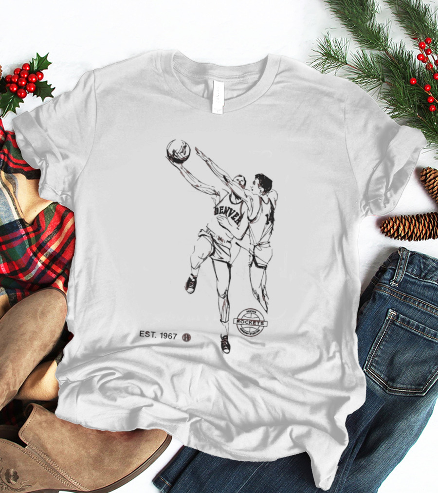Denver Rockets Players American Basketball Association Est 1967 Vintage Team Spirit T-Shirt
