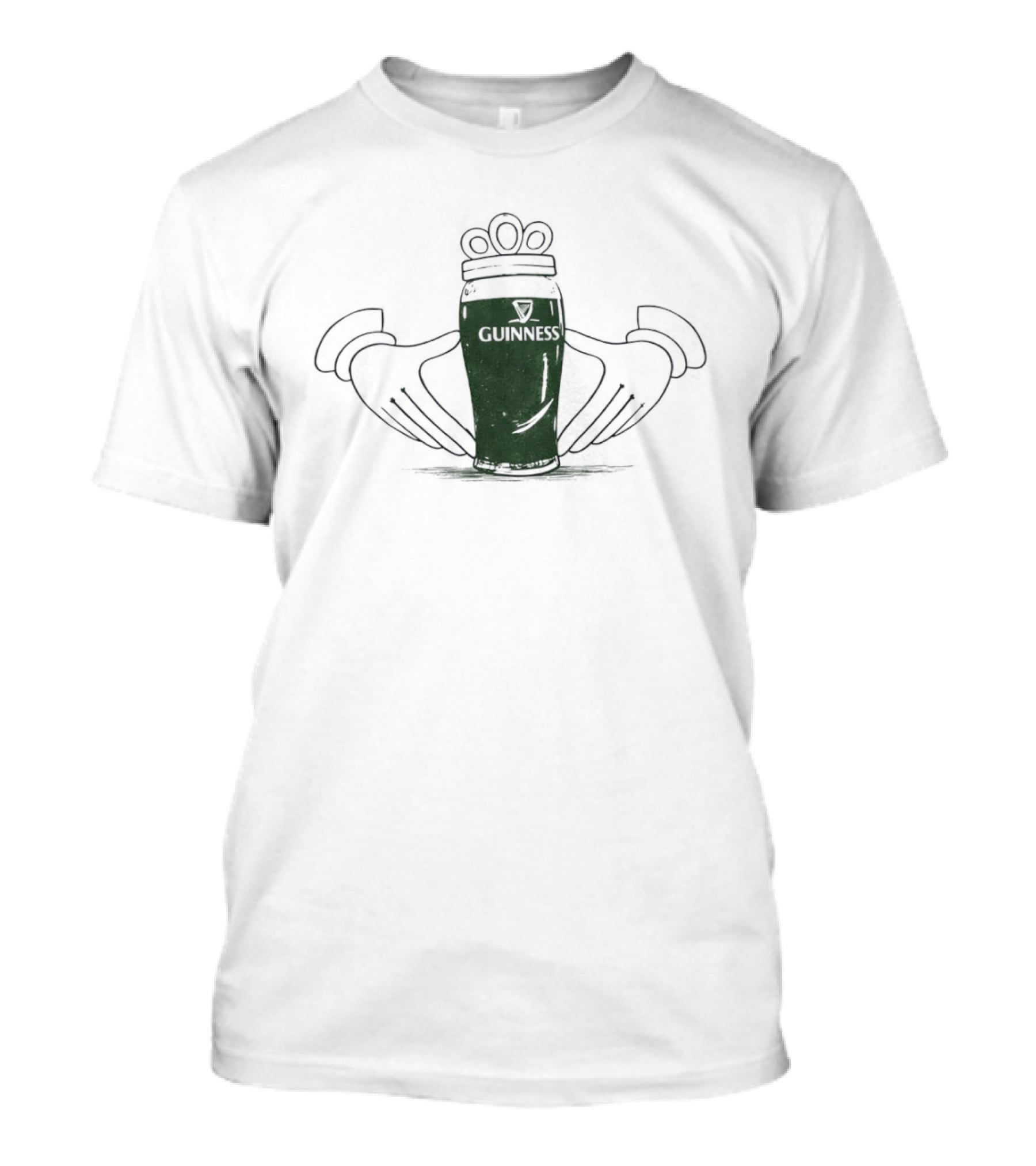 St Patricks Day Claddagh Guinness Pint T-Shirt