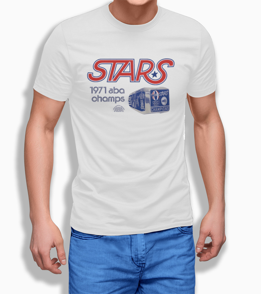 Utah Stars 1971 ABA Champions Retro Style Basketball T-Shirt