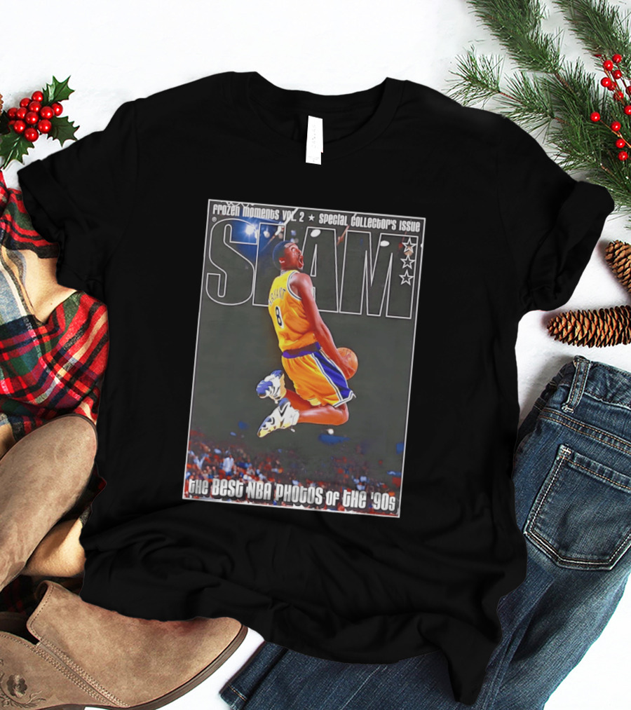 Frozen Moments Vol 2 Kobe Bryant Los Angeles Lakers SLAM Special Collector's Issue Best NBA Photos Of The '90s T-Shirt