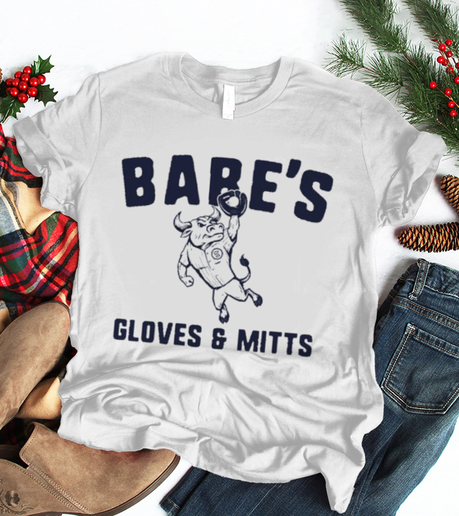 Babe's Gloves & Mitts Bull Catching Baseball T-Shirt