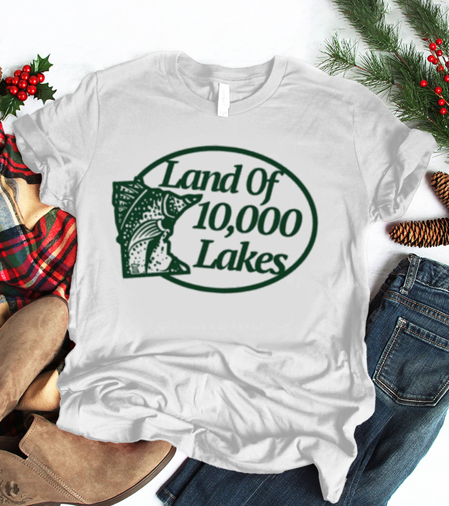 Land Of 10000 Lakes Fish Minnesota T-Shirt