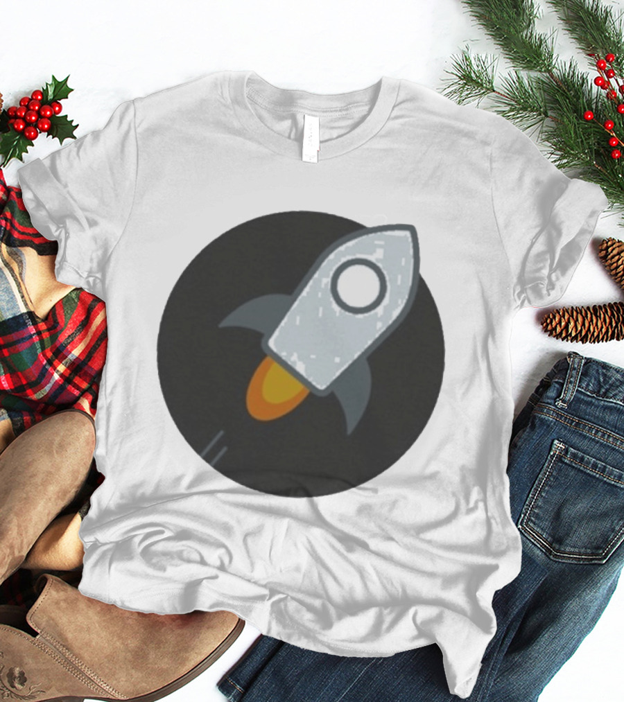 Stellar Rocket Cryptocurrency Digital Spacecraft T-Shirt