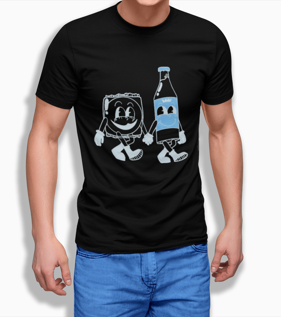 Matt Mitchell RC And MP Smiling Soda Bottle And Cartoon T-Shirt